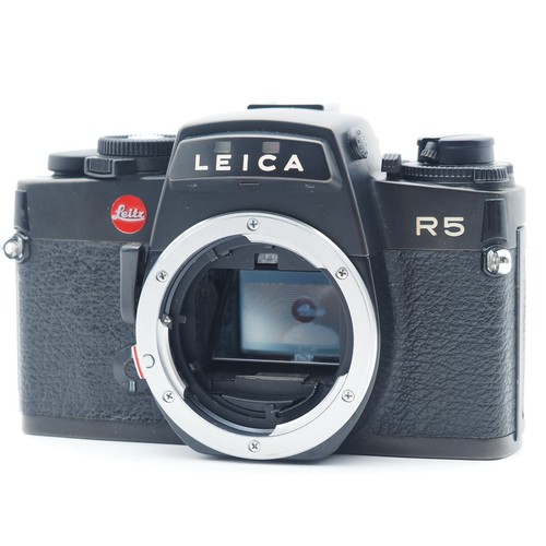 Leica black film slr camera - leica, r5